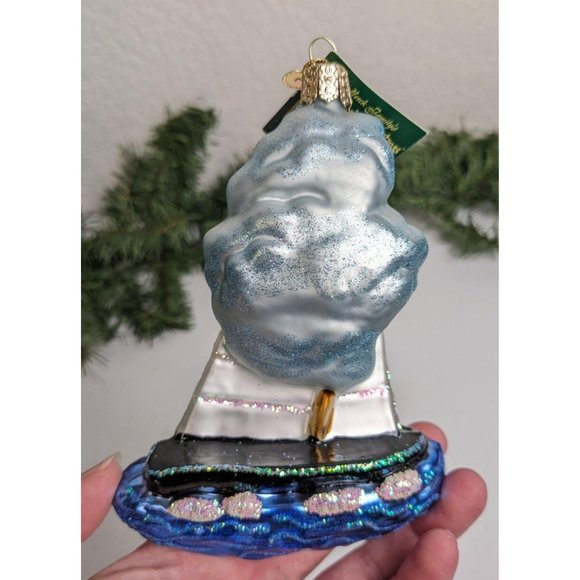 Racing Sailboat Old World Christmas Ornament - Picture 3 of 4